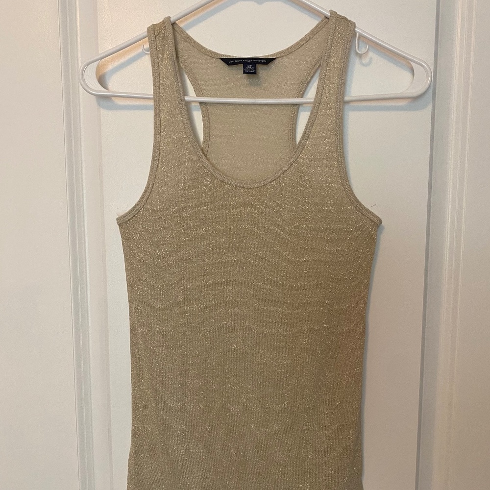 american eagle: shimmery tank top